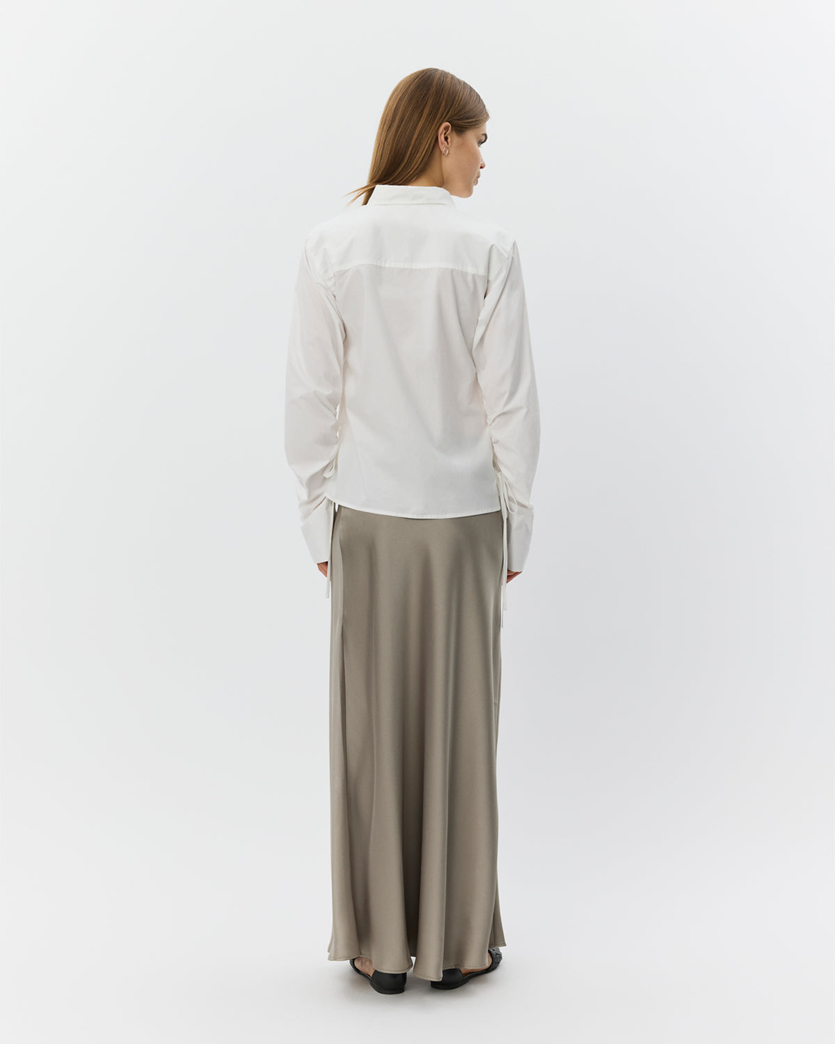 Sofie Schnoor WOMEN SOFIRASW SATIN SLIP SKIRT Skirt 3072 Dusty green