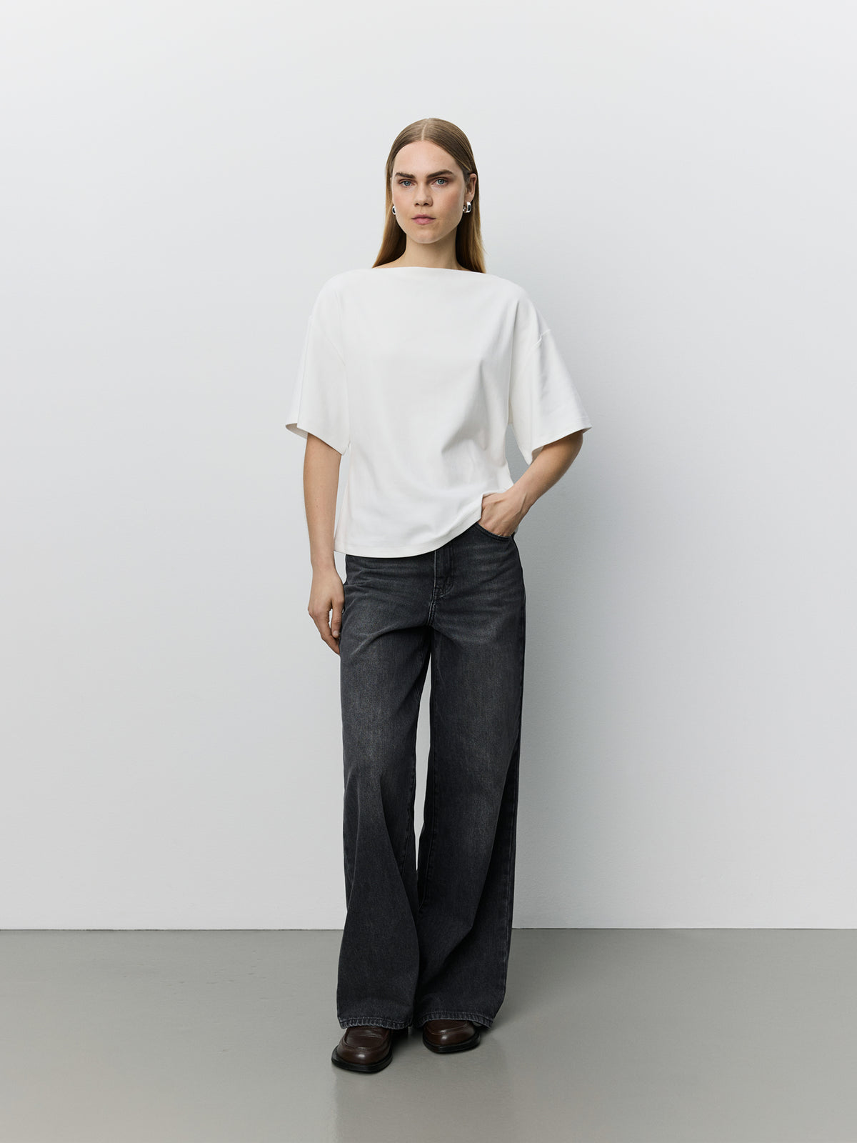 Sofie Schnoor WOMEN TEASW BOATNECK T-SHIRT T-shirt 0101 Off white
