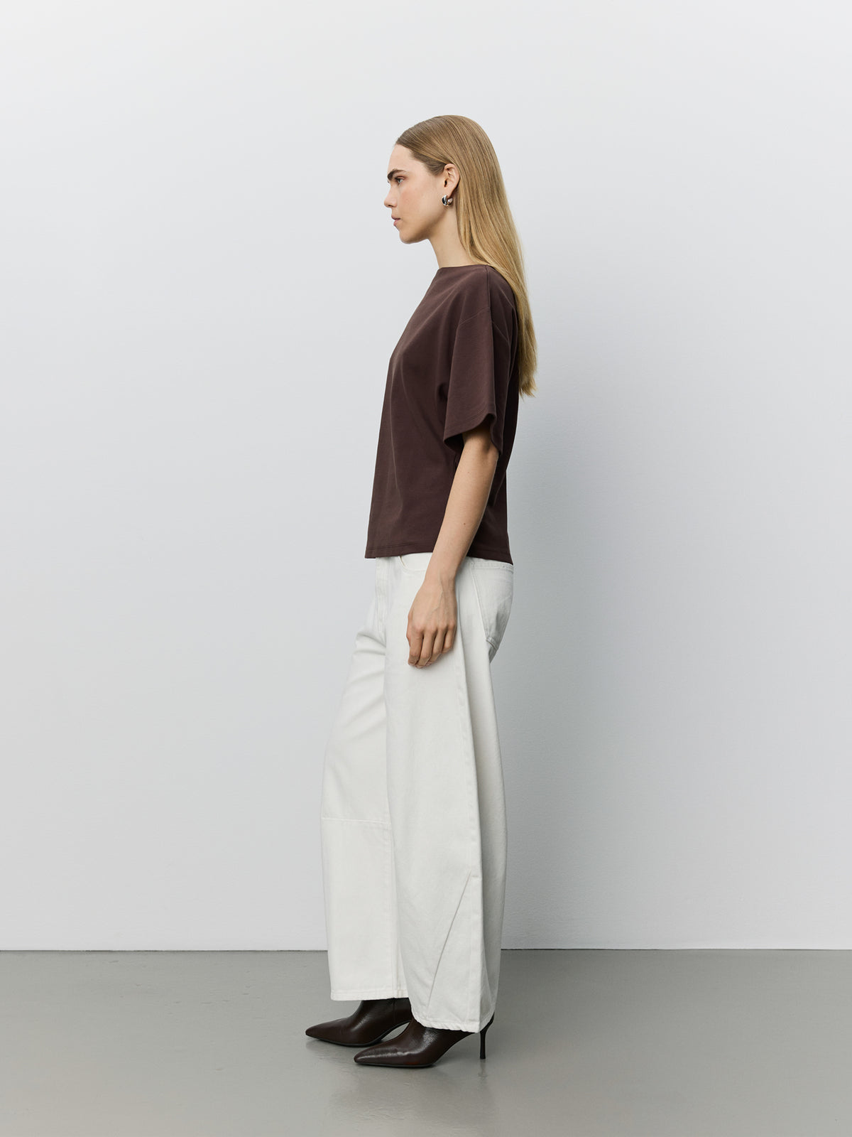 Sofie Schnoor WOMEN TEASW BOATNECK T-SHIRT T-shirt 7025 Dark brown
