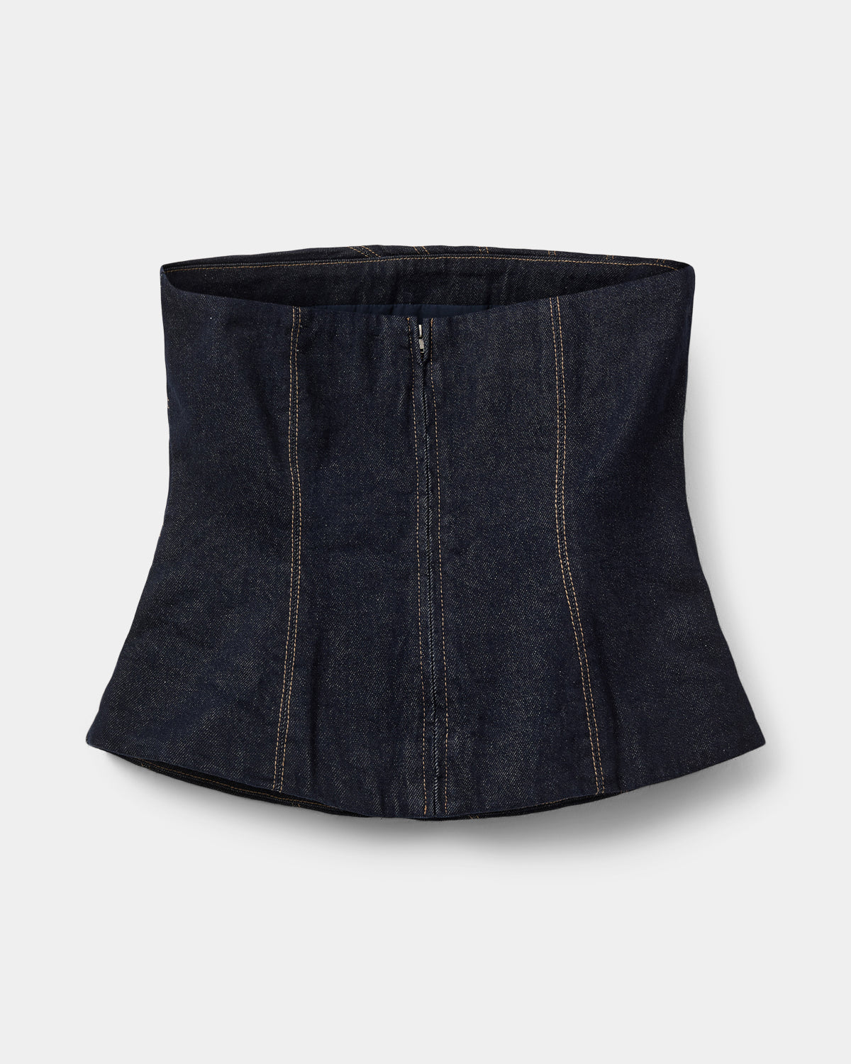 Sofie Schnoor WOMEN TILLESW RAW DENIM CORSET TOP Top 5090 Dark denim blue