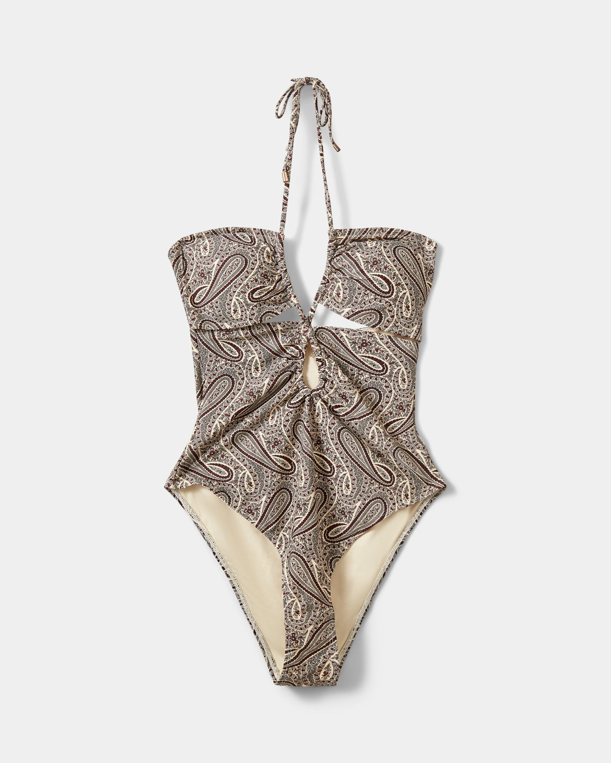 Sofie Schnoor WOMEN VEETASW HALTERNECK SWIMSUIT Swimsuit 4170 Bordeaux mix Paisley