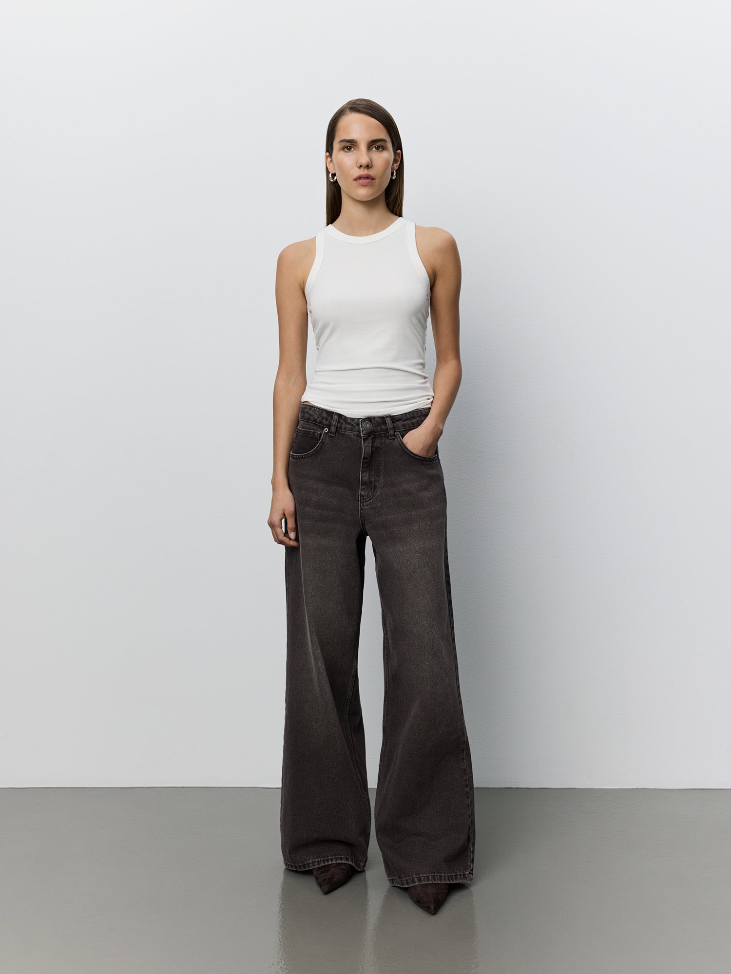 Sofie Schnoor WOMEN VENICESW MID WAIST JEANS Jeans 7168 Dark Plum