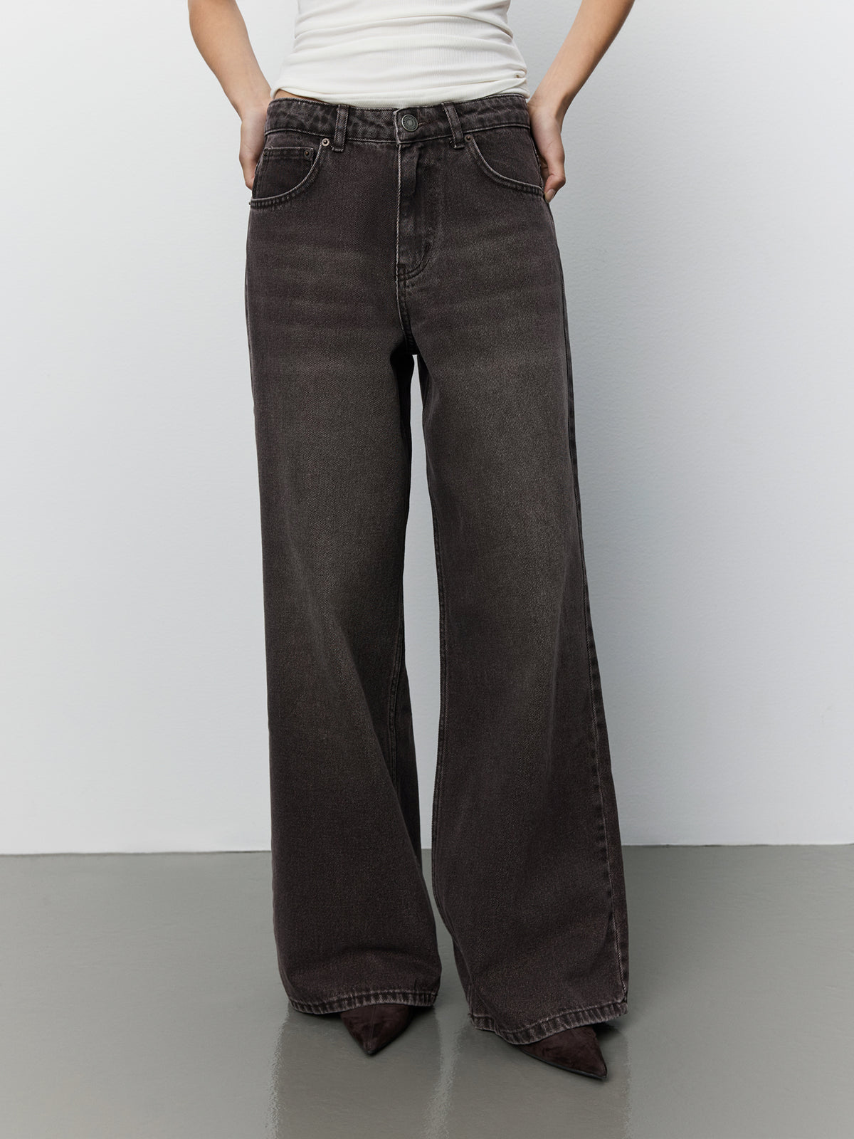 Sofie Schnoor WOMEN VENICESW MID WAIST JEANS Jeans 7168 Dark Plum