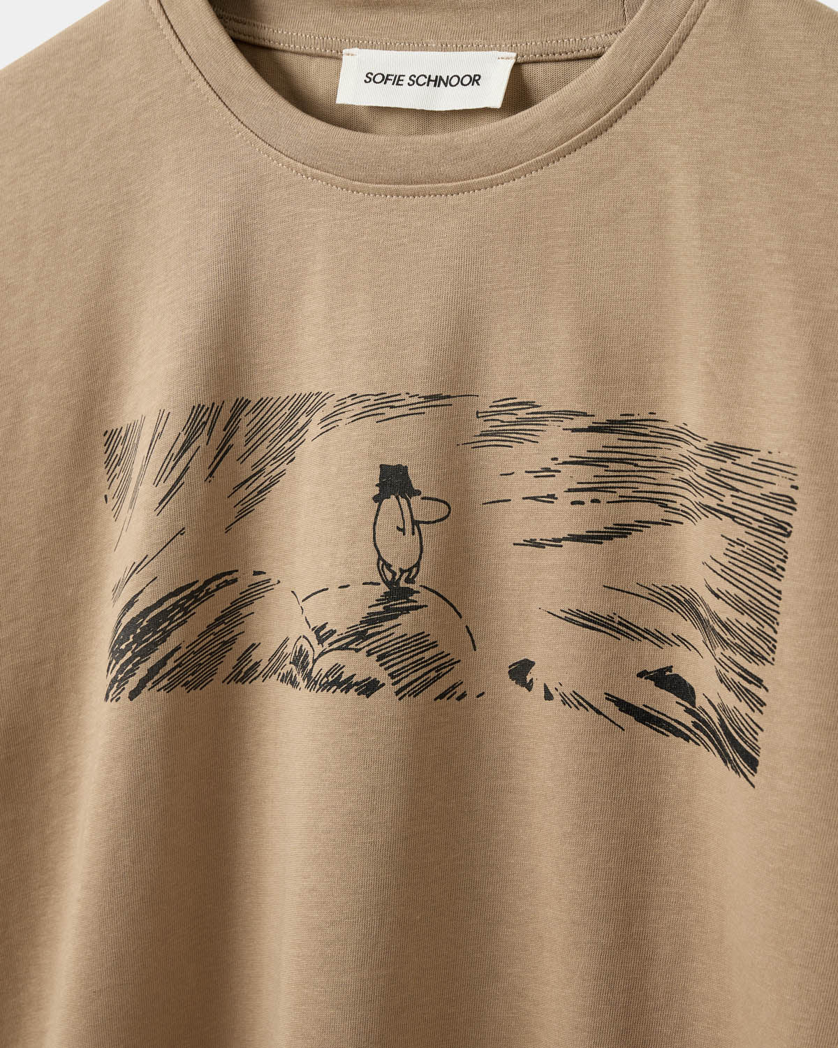 Sofie Schnoor WOMEN VERINASW MOOMIN BOXY T-SHIRT T-shirt 7001 Sand