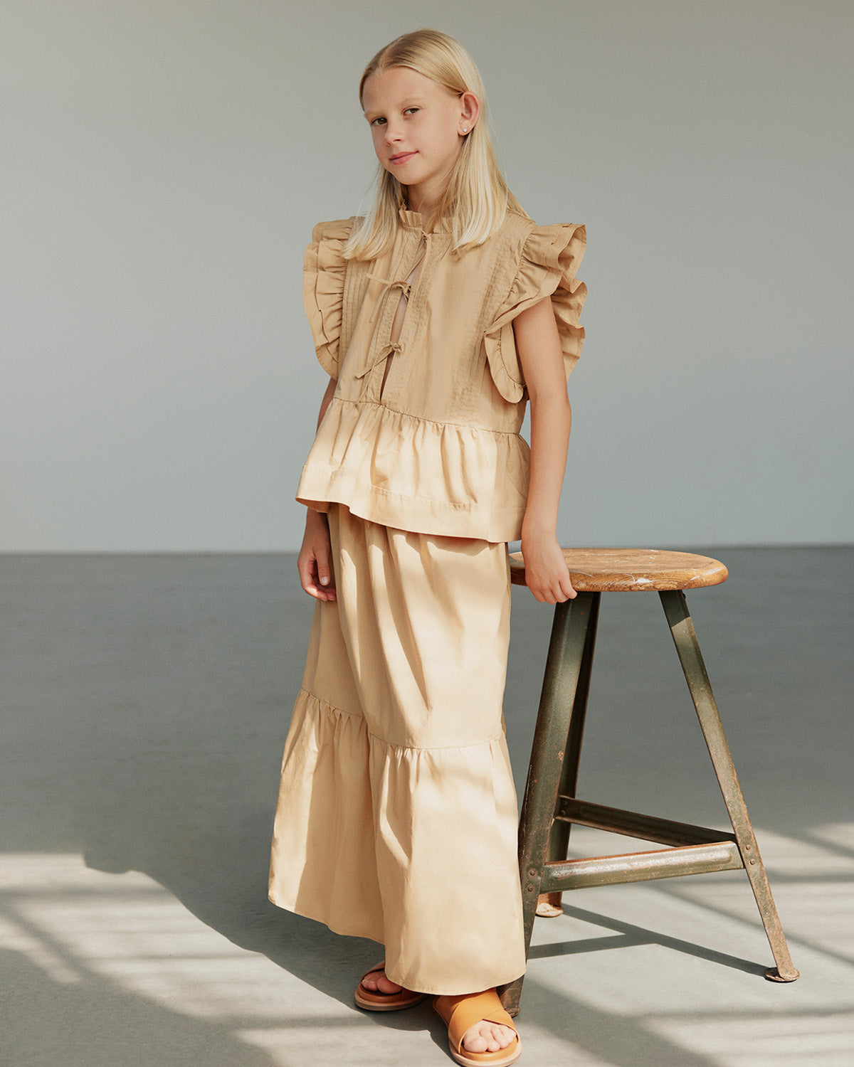Sofie Schnoor YOUNG VIVISY SKIRT Skirt 7012 Camel