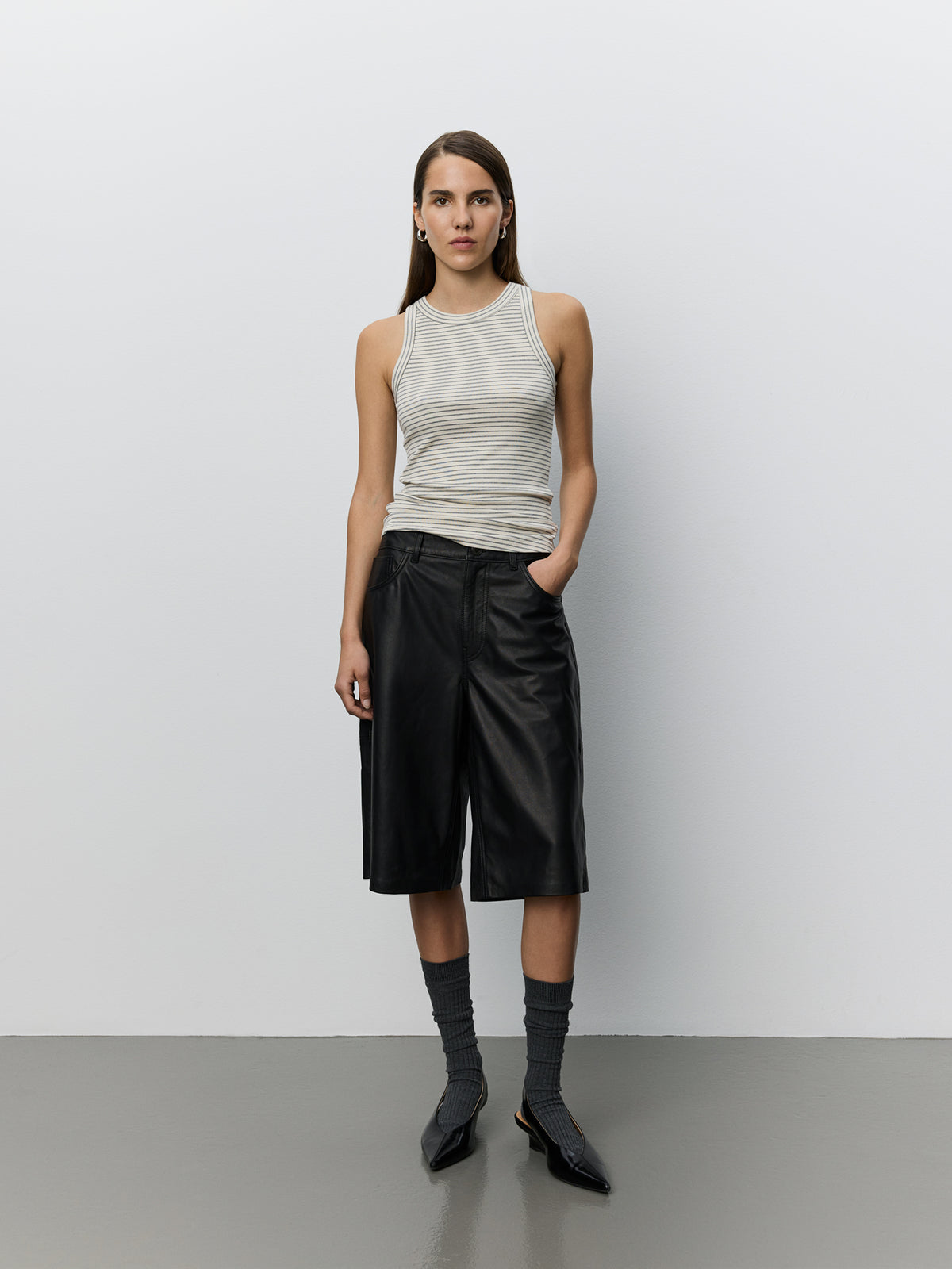 Sofie Schnoor WOMEN VOKESW LEATHER SHORTS Shorts 1000 Black