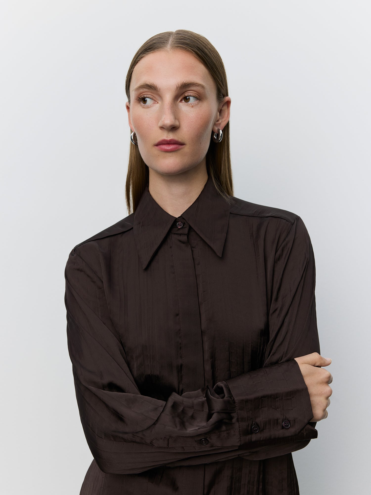Sofie Schnoor WOMEN WILDASW FITTED SHIRT Shirt 7025 Dark brown