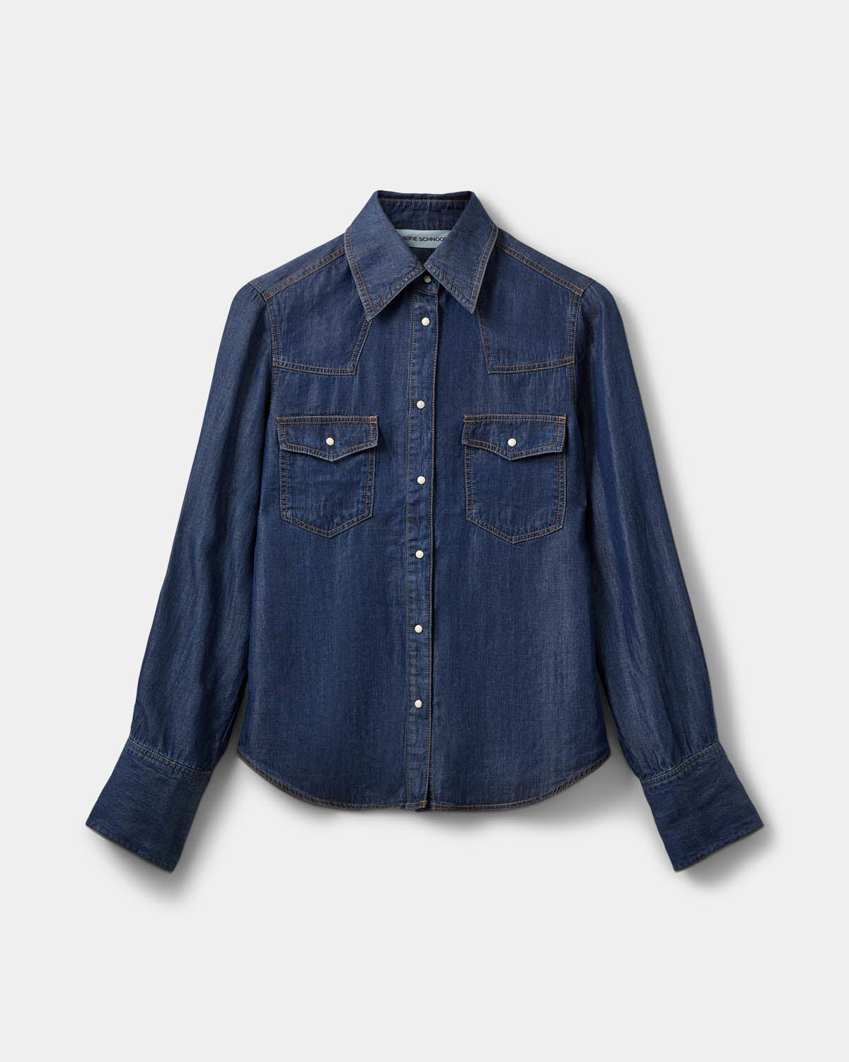 Sofie Schnoor WOMEN WILDYSW DENIM SHIRT Shirt 5090 Dark denim blue