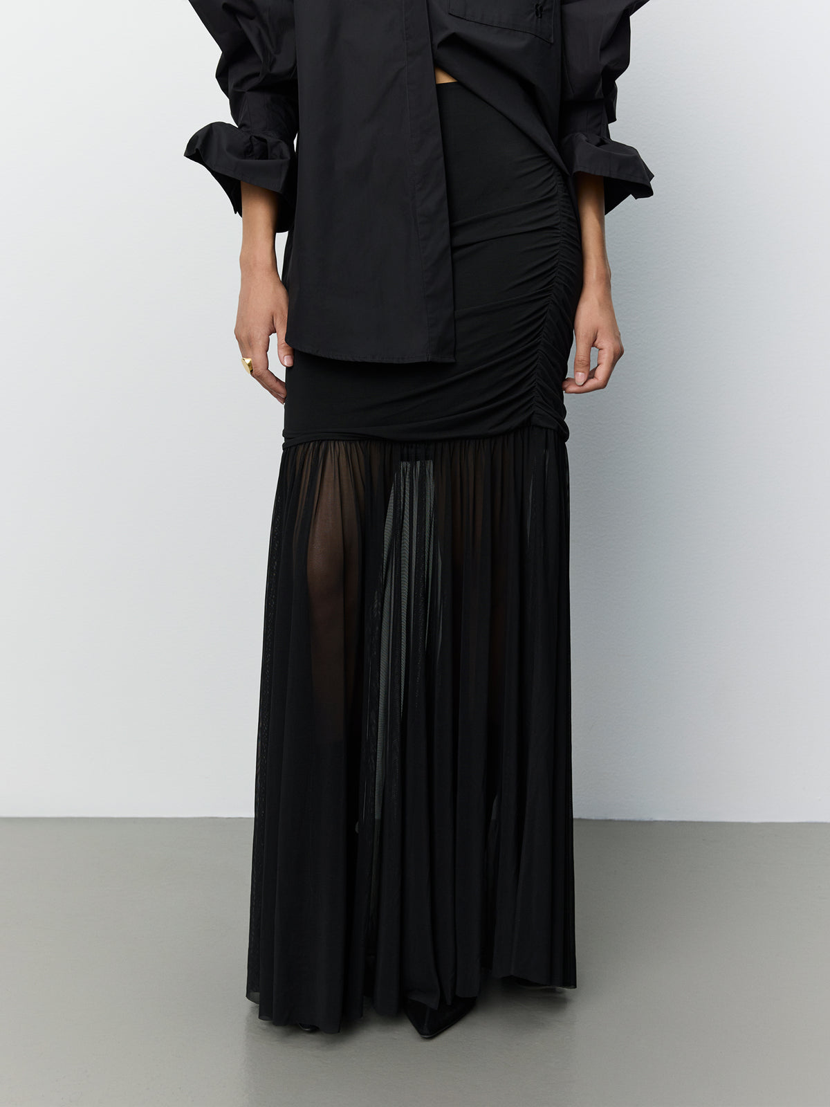 Sofie Schnoor WOMEN ZISSASW LONG SKIRT Skirt 1000 Black