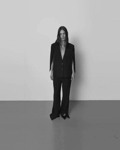 Sofie Schnoor WOMEN ICON 024 - FREDERIKKESW FLARED SUITING TROUSERS Trousers 1000 Black