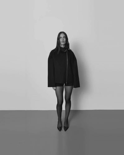 Sofie Schnoor WOMEN ICON 014 - ULLASW FUNNEL NECK JACKET Jacket 1000 Black