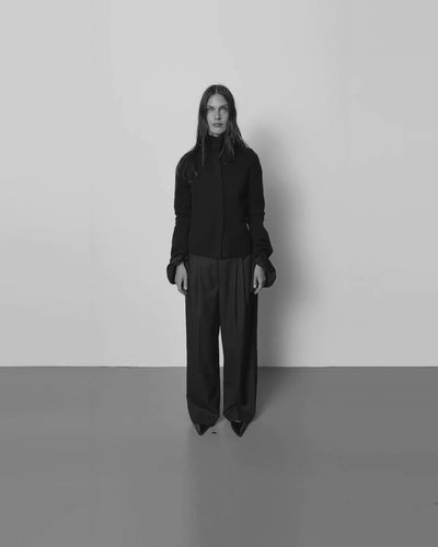 Sofie Schnoor WOMEN ICON 012 - FAROASW WIDE LEG SUITING TROUSERS Trousers 1000 Black