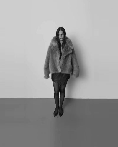 Sofie Schnoor WOMEN ICON 003 - LARRIESW FAUX FUR JACKET Jacket 7029 Brown mix